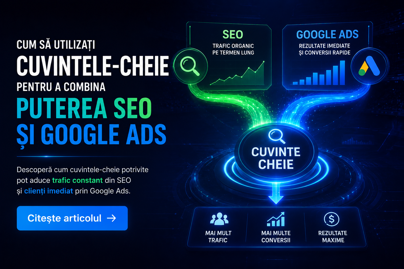 Cum sa utilizati cuvintele cheie pentru a combina puterea SEO si Google Ads