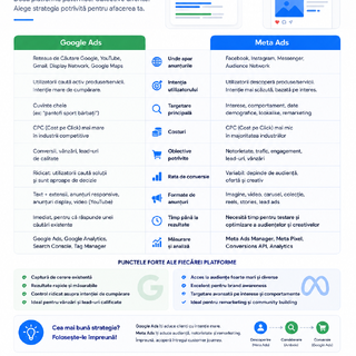 Google Ads vs Meta Ads: ce alegi pentru afacerea ta