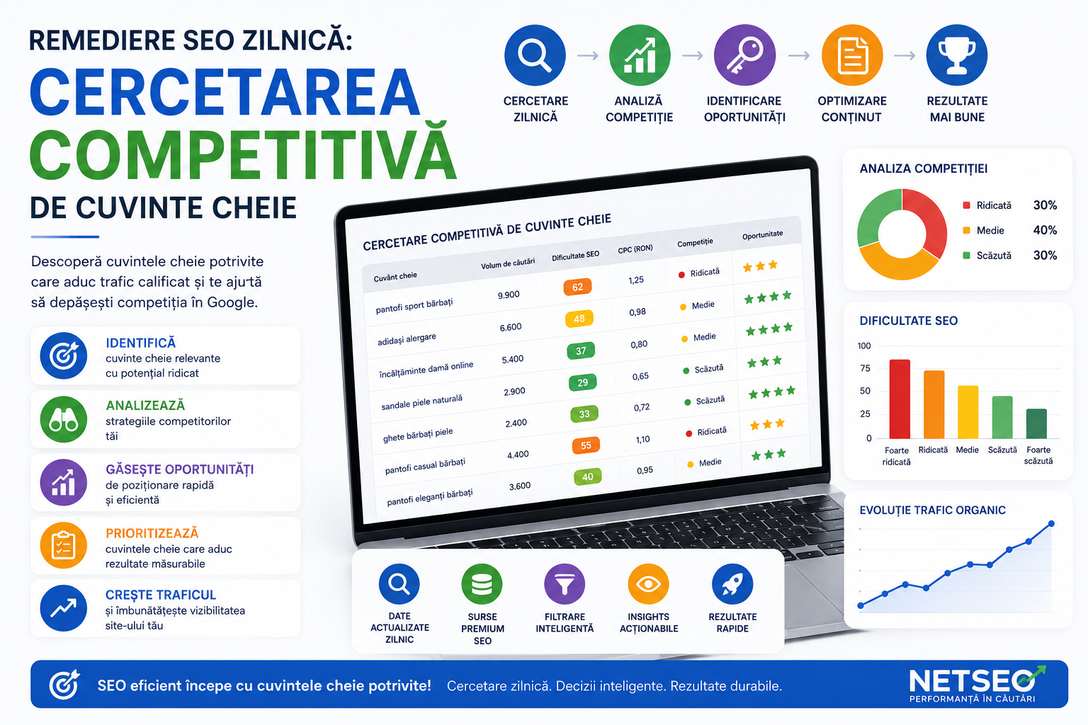 Remediere SEO zilnica: cercetarea competitiva de cuvinte cheie