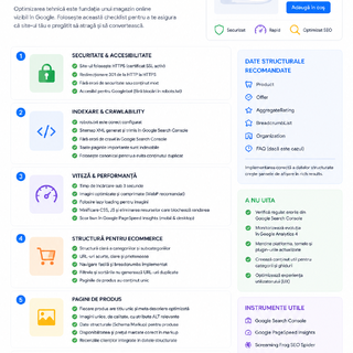 SEO tehnic e-commerce: checklist pentru magazine online