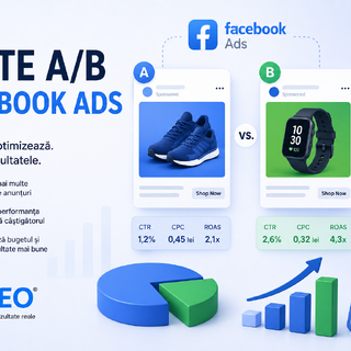 Teste A/B pe Facebook Ads: metodă, elemente și interpretare corectă