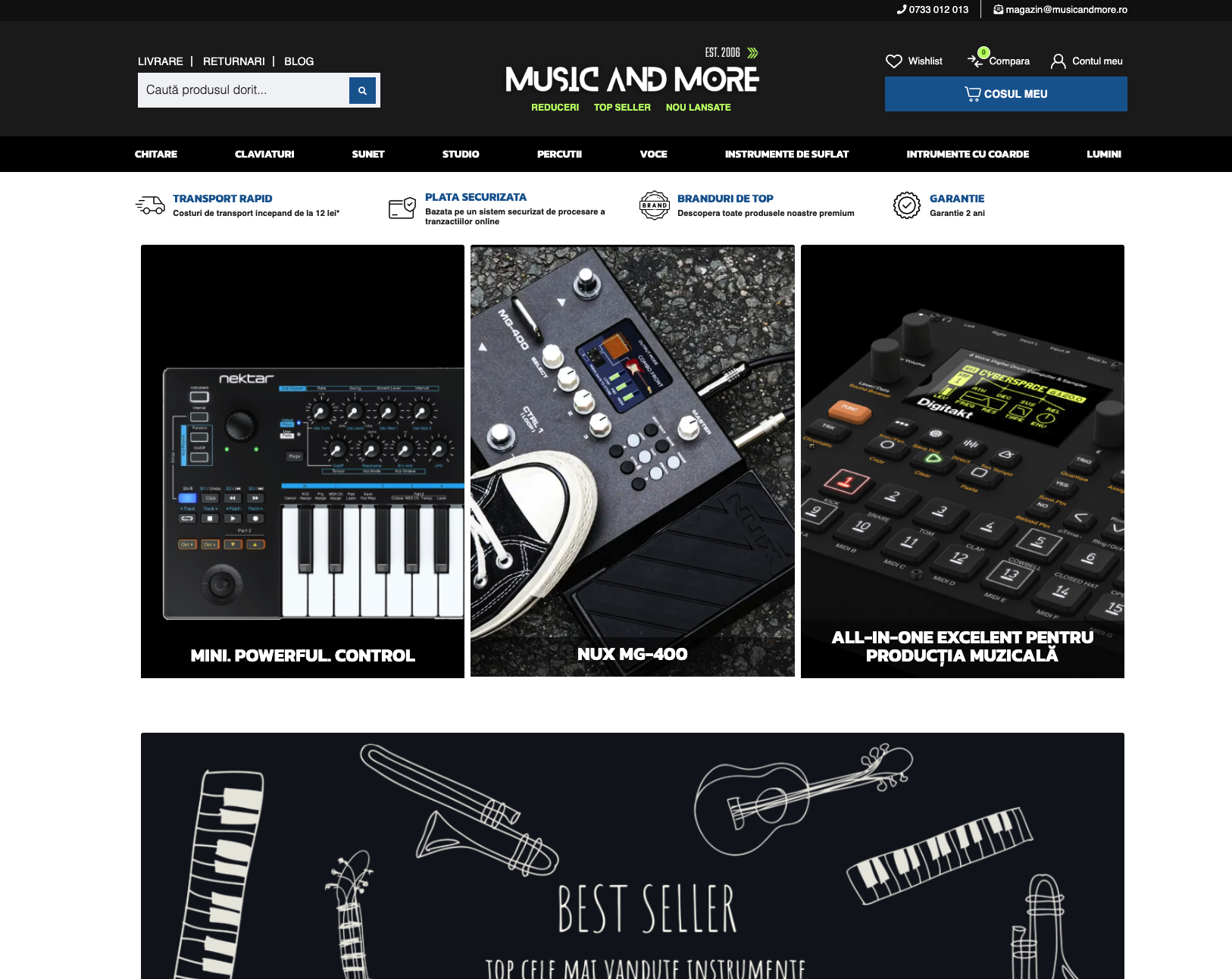 Captură ecran Musicandmore